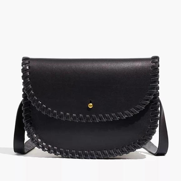 Madewell Handbags - Madewell Whipstitched Leather Belt Bag Black